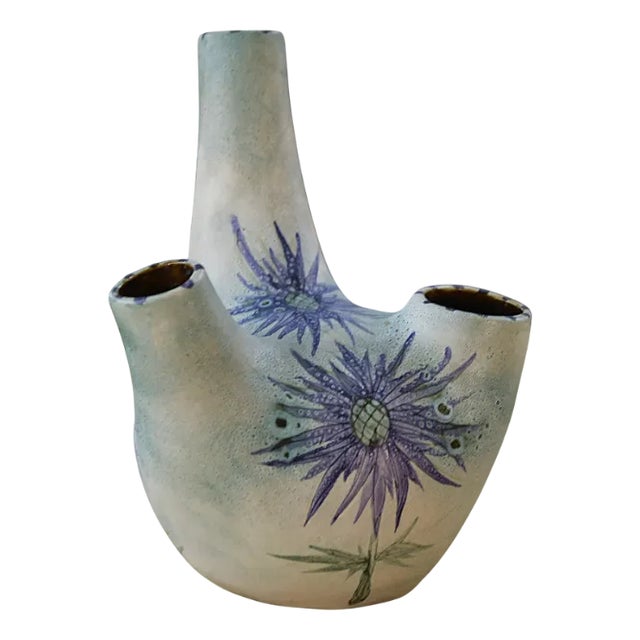Model Chardon Ceramic Vase by Marie-Madeleine Jolly, 1940s For Sale