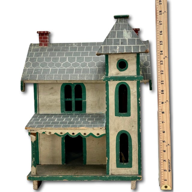 This Really is a Great Looking Authentic Antique American Folk Art Bird House. Circa Early 1900s. It is Rendered in a...