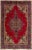 Textile 1960s Vintage Persian Tabriz Handmade Medallion Red Wool Rug For Sale - Image 7 of 7