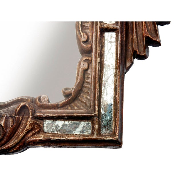 1900 - 1909 Pair of Early 1900s Antique Italian Giltwood Mirrors For Sale - Image 5 of 15