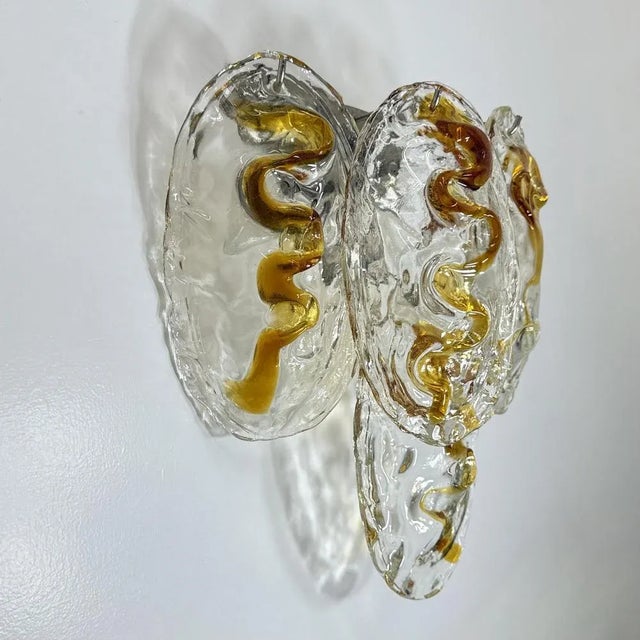 Vintage Italian Murano Glass Wall Lamp, 1970s For Sale - Image 11 of 18