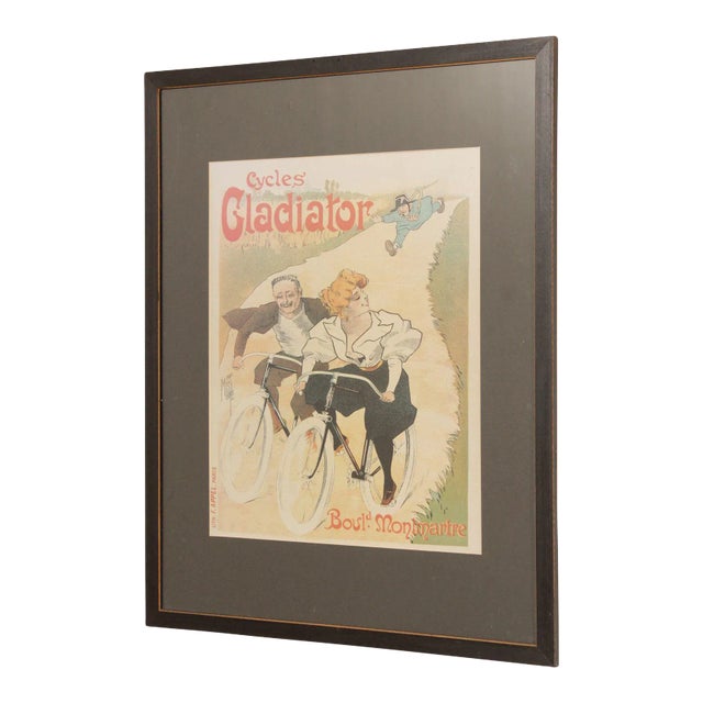 Vintage 'Cycles Gladiator Boul. Montmartre' Poster Print, After Ferdinand Misti-Mifliez For Sale