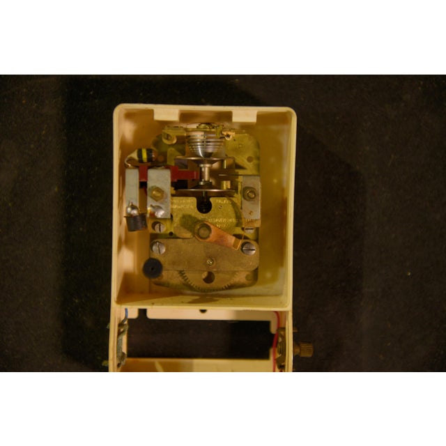 Black Black Leather and Brass Clock by Jacques Adnet, 1950s For Sale - Image 8 of 11