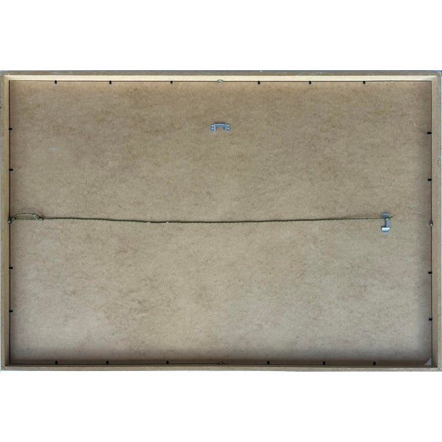 Blue Jaddan Massanet Abstract Mixed Media Collage Painting 2003 For Sale - Image 8 of 8