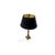 Metal Vintage Decorative Crafts Brass Empire Table Lamp With Brass Shade. For Sale - Image 7 of 14