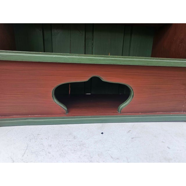 Folk Wooden Cabinet, 1960s For Sale - Image 3 of 11