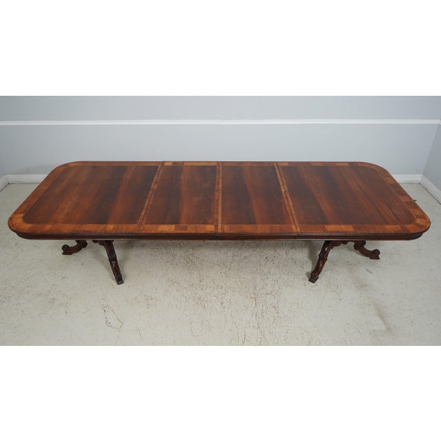 Large Continental Style Mahogany Dining Room Table Chairish
