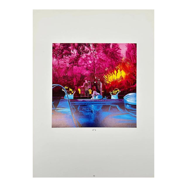 Jacques Monory "Technicolor" Double-Sided Lithograph – Derrière Le Miroir No. 227 (1979) For Sale