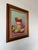 Mid-Century Modern 1970s Vintage Je. Ann Still Life Oil on Canvas Board Painting – Framed For Sale - Image 3 of 12