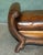 Antique Edwardian Sculptural Leather Scroll End Ottomans, 1910, Set of 2 For Sale - Image 13 of 18