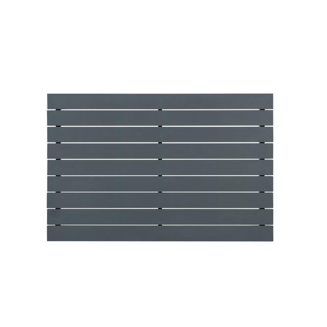 Sardinia Outdoor Aluminum Coffee Table - Gray For Sale In Chicago - Image 6 of 9