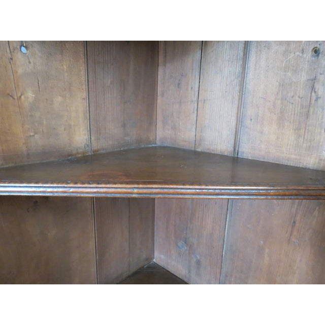 Georgian Oak Panelled Wall-Hanging Corner Cupboard, 1750 For Sale - Image 14 of 18