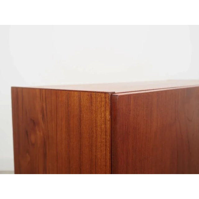 Orange Danish Teak Sideboard, 1970s For Sale - Image 8 of 9