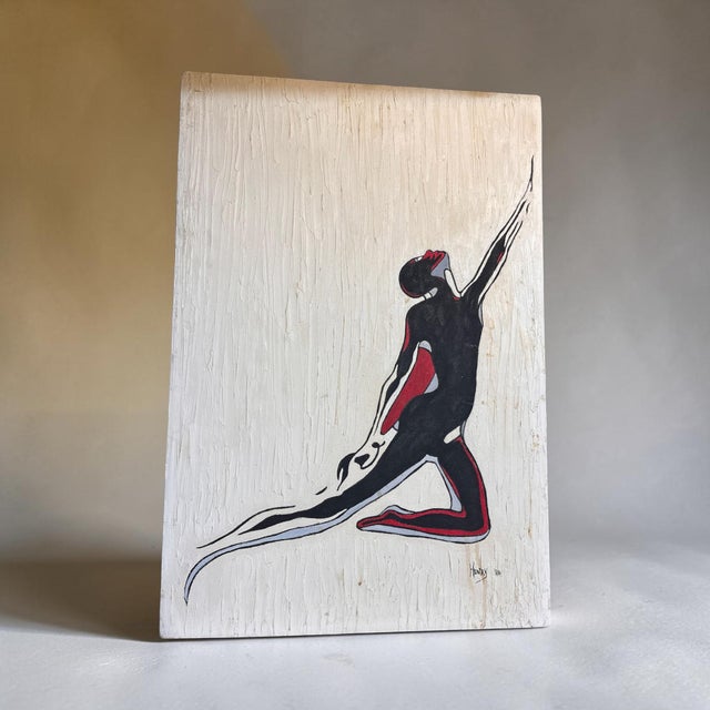 1988 “The Black Ballerina” Signed Henry Original Oil Paintings — Pair For Sale - Image 4 of 11