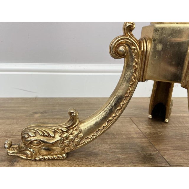 Vintage French Ornate Brass Coat Rack For Sale - Image 11 of 14