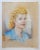 Mid-Century Modern Mid 20th Century Alma Barkshadt Blonde Woman Pastel Portrait Painting For Sale - Image 3 of 3