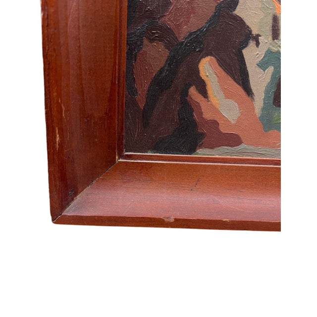 Vintage Framed Southwestern Desert Landscape Oil Painting For Sale - Image 9 of 11