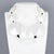 Contemporary Angela Caputi Pearlized White and Black Resin Necklace For Sale - Image 3 of 8