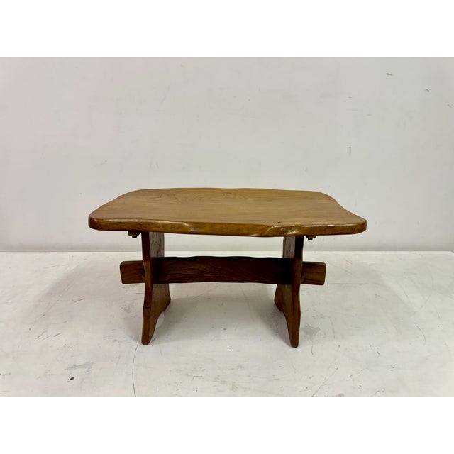 Mid-Century Elm Side Table, 1950s For Sale - Image 13 of 14