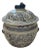 Vintage Blue and White Chinese Rice or Ginger Jar With a Foo Dog Lid For Sale
