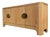 Italian Style Rattan Mid Century Sideboard With Brass Hardware For Sale