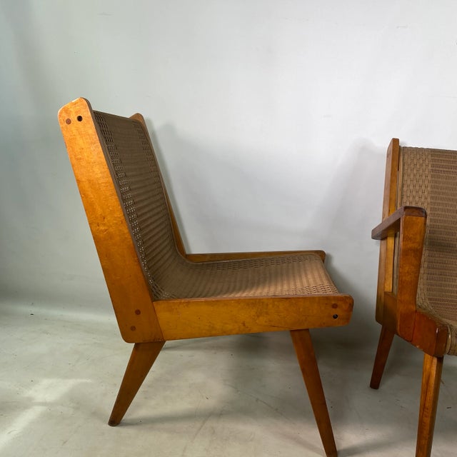 1960s Mid Century Jen Risom Style Chairs - Set of 2 For Sale - Image 5 of 8