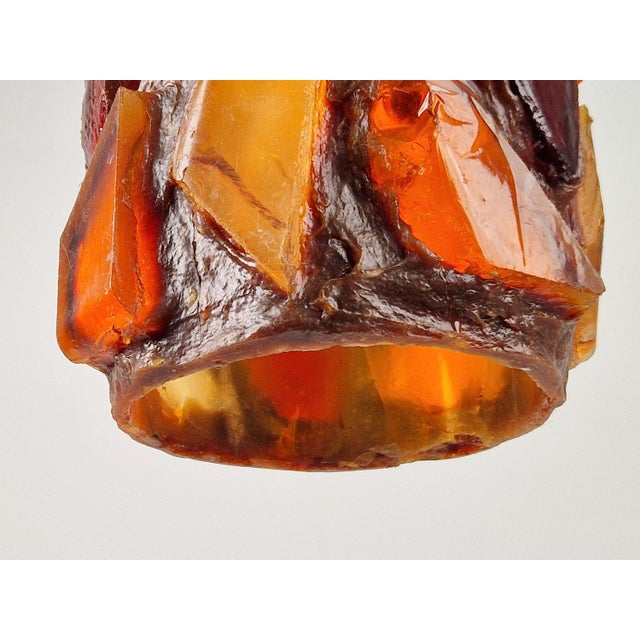 Brutalist Brutalist Acrylic Swag Pendant Glass, 1960s For Sale - Image 3 of 12