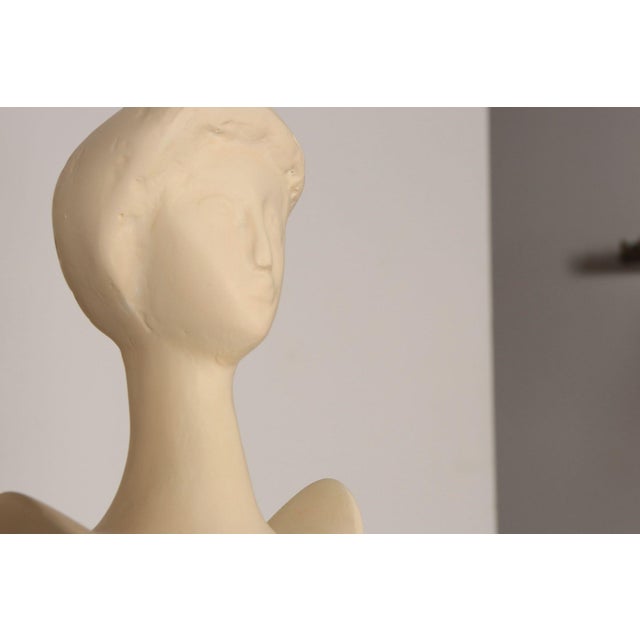 Vintage Figural Resin ‘Tête De Femme’ Caryatid Floor Lamp After Giacometti For Sale - Image 10 of 18