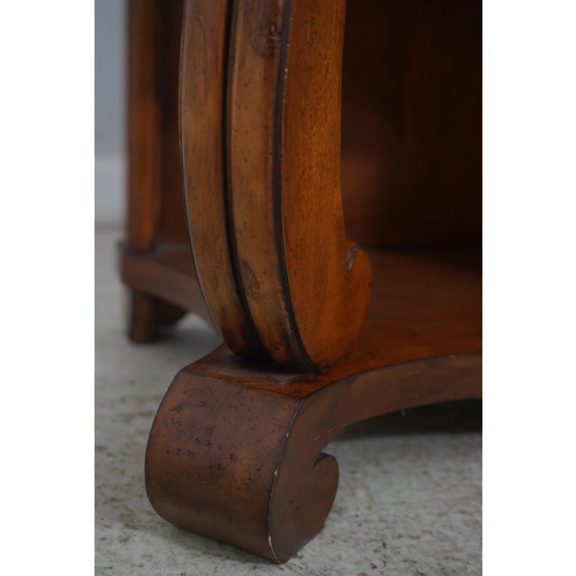 Stone Marble Top Server W. Wine Rack Console For Sale - Image 7 of 12