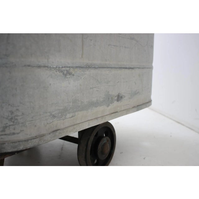 Gray Vintage Industrial Cart by Kovo Bzenec, Czechoslovakia, 1950s For Sale - Image 8 of 11