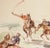 Archival print, Meadow Brook depicting four polo players Print Sz: 10 1/2"H x 13 1/2"W Frame Sz: 1 1/2"H x 13 3/4"W A...