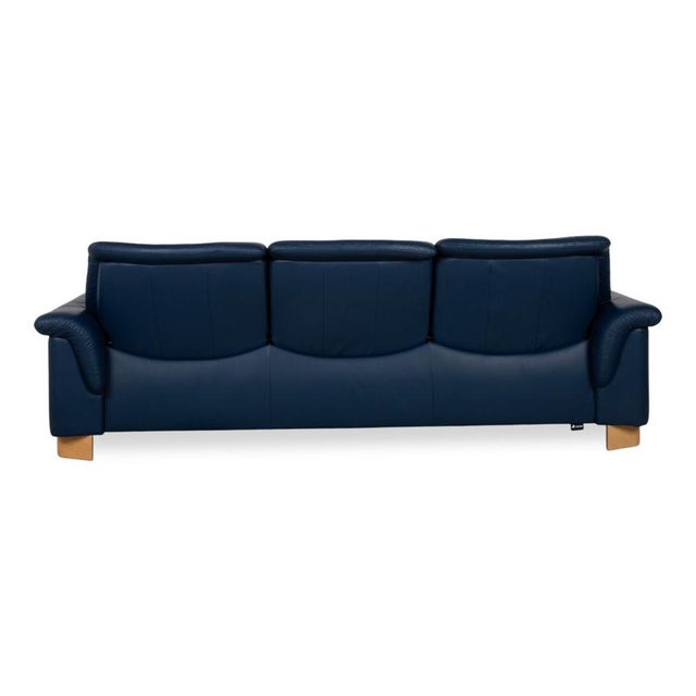 Paradise 3-Seater Sofa in Blue Leather from Stressless For Sale - Image 13 of 15