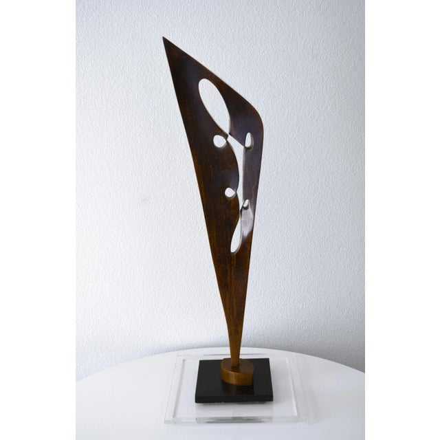 An exquisite fine art sculpture by renowned American sculptor Matt Gil. Bronze Sculpture measures H36.5" x W9" x D4" and...