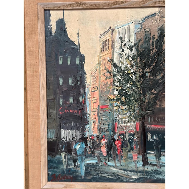 Swedish Artist, Cityscape, 1960s, Oil on Panel, Framed For Sale - Image 11 of 12