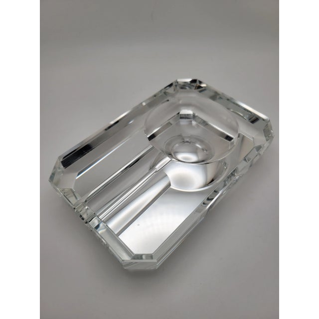 Mid-Century Modern 1970s Thompson Clear/Mirrored Cigar Ashtray For Sale - Image 3 of 11