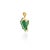 Not Yet Made - Made To Order Contemporary 9.99 CTS Carved Leaf Emerald Diamond Chic Brooch Pendant For Sale - Image 5 of 12