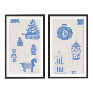 Summer Palace by Dana Gibson, Framed Art Prints - Set of 2 For Sale