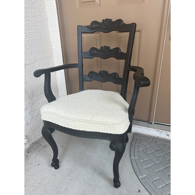 French Vintage Jamestown Lounge Dining Chair Set (5) – Restored For Sale - Image 3 of 7