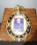 Traditional Vintage Picture W British Gentleman W Ceramic Frame & Eagle Motif & Stars For Sale - Image 3 of 12