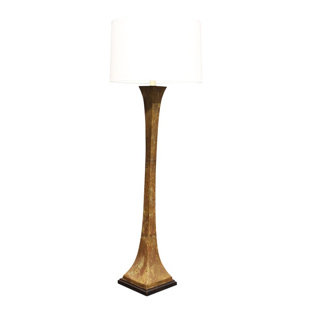 Verdigris Bronze Floor Lamp by Stewart Ross James for Hansen Lighting, 1960s For Sale