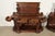 Wood R. J. Horner Renaissance Revival Ornate Carved Oak Sideboards or Bar Cabinets, Circa 1880s For Sale - Image 7 of 14