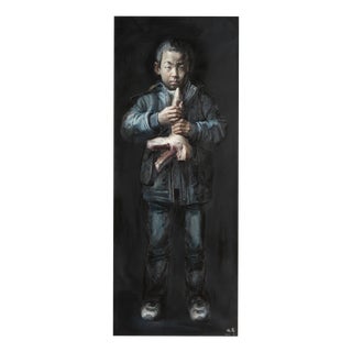 Wei Yi 魏艺, Wu Xiaoshuan from Childhood, Larger Than Life, 2010, Oil on Canvas For Sale