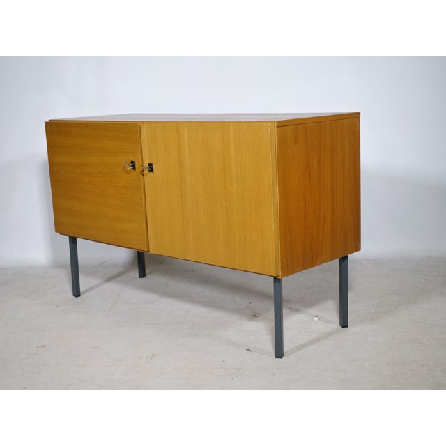 Mid-Century Wooden Sideboard with Metal Legs, 1960s For Sale - Image 6 of 9