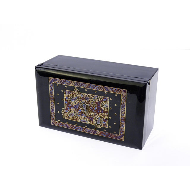 Otagiri Japan MaryAnn Baker Lacquered Paisley Music Box