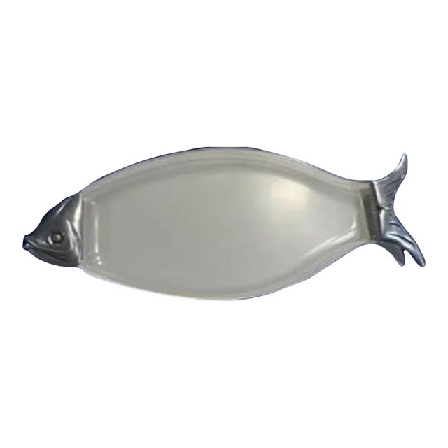 1970s Modern Lucite Fish Platter For Sale