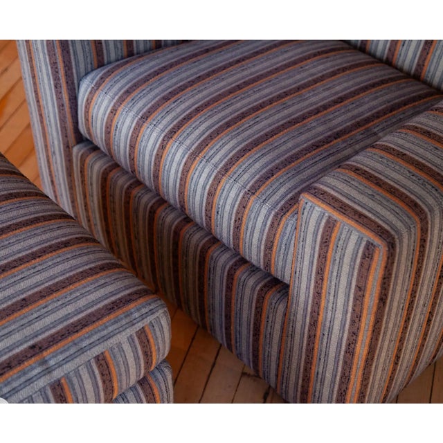 Holly Hunt Fantastic Christian Liaigre Upholstered Chair and Ottoman, 2010s For Sale - Image 4 of 5