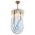 Aquamarine Murano Glass Triedri Curvati Chandelier from Venini, Italy, 1980s For Sale - Image 14 of 14