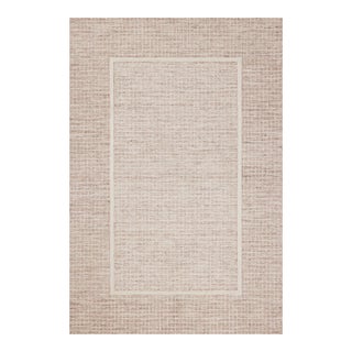 Chris Loves Julia x Loloi Briggs Blush / Ivory 18" x 18" Sample Rug For Sale