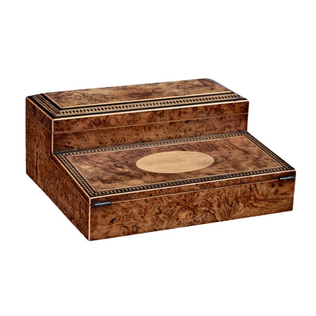 19th Century Victoria Burr Walnut Desk For Sale