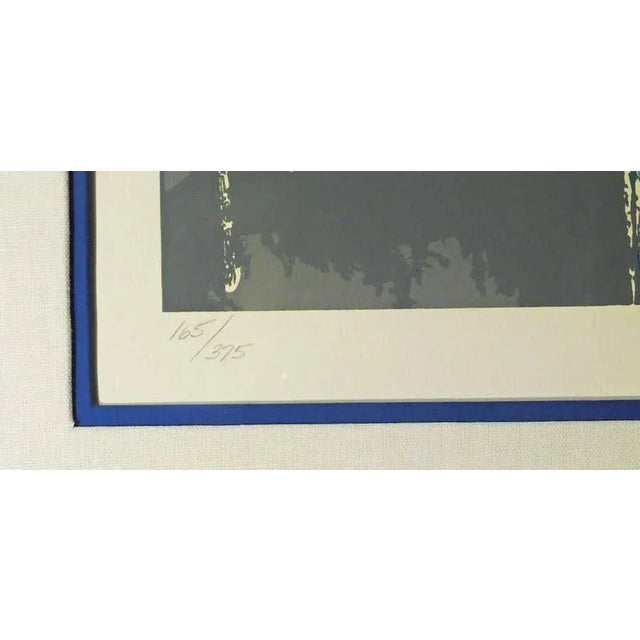 Leroy Neiman LeRoy Neiman Bistro Garden Serigraph Sn Silkscreen With Custom Framed For Sale - Image 4 of 6